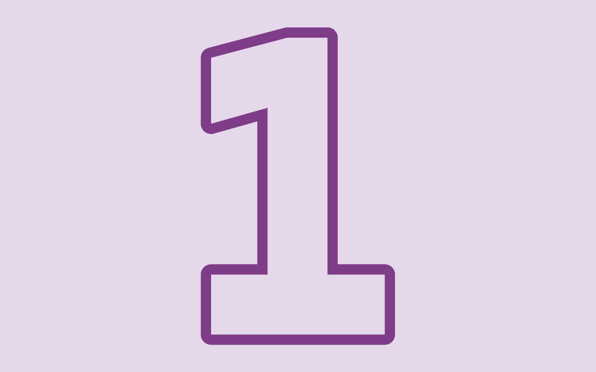 Number one icon